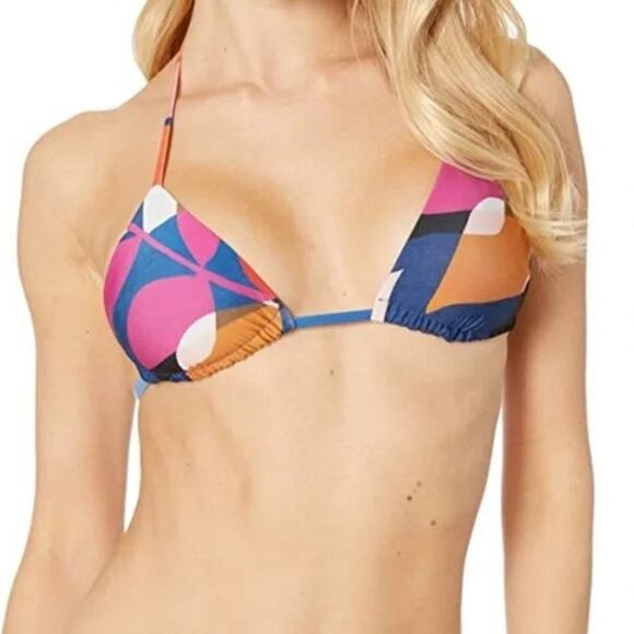 Vitamin A Women's Multi Gia Reversible Triangle Bikini Top Size XL - Picture 1 of 7